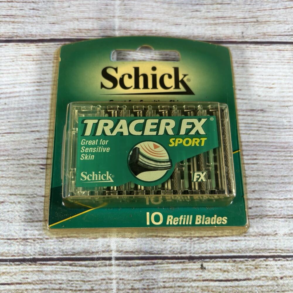 Schick Tracer FX Sport Razor Blade Refills 10 Count Sealed NOS Vintage